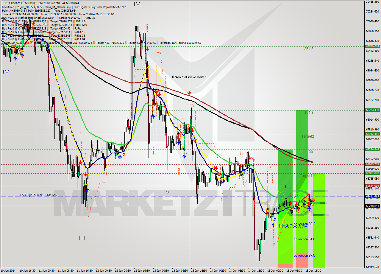 BTCUSD M30 Analysis BTCUSD M30 Signal