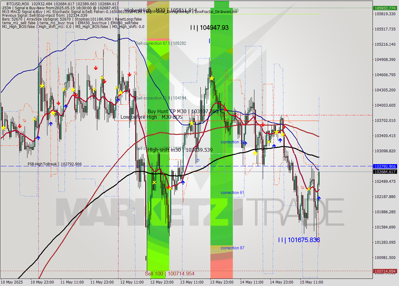 BTCUSD M30 Analysis BTCUSD M30 Signal