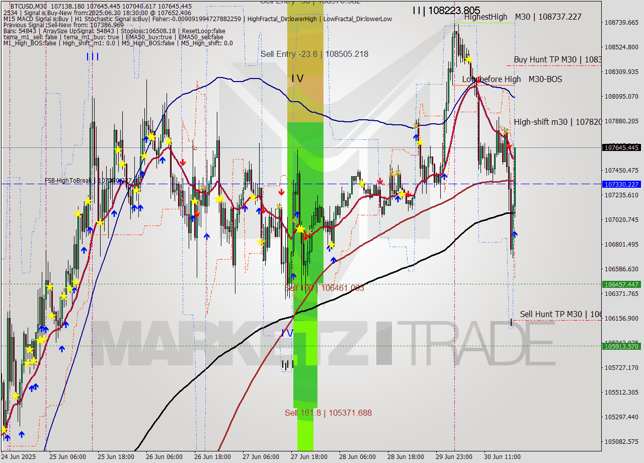 BTCUSD M30 Analysis BTCUSD M30 Signal