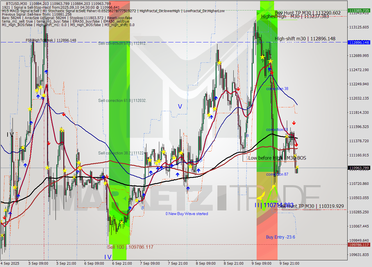 BTCUSD M30 Analysis BTCUSD M30 Signal