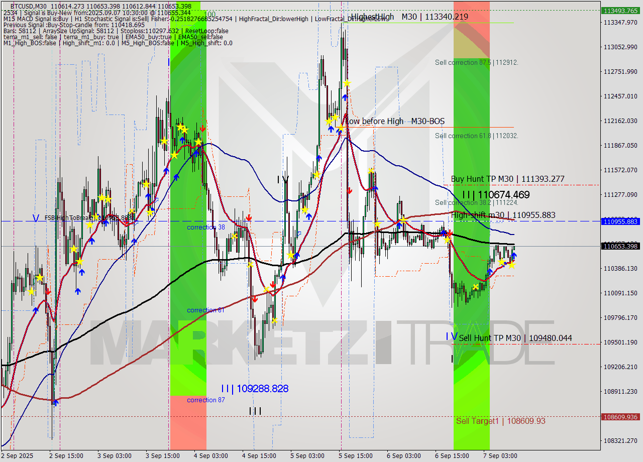 BTCUSD M30 Analysis BTCUSD M30 Signal