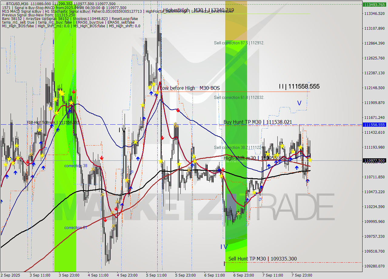 BTCUSD M30 Analysis BTCUSD M30 Signal