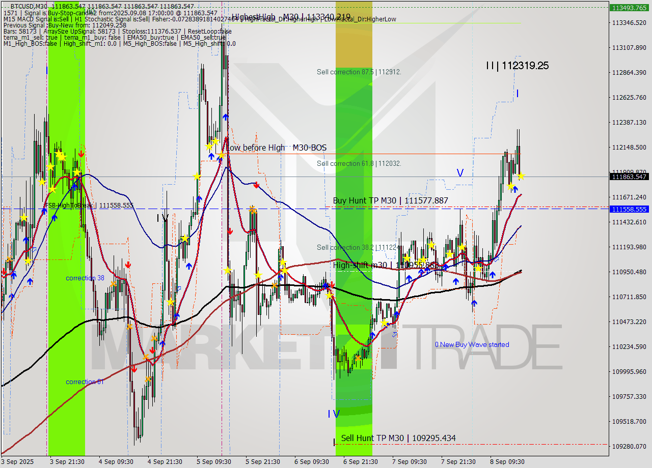BTCUSD M30 Analysis BTCUSD M30 Signal