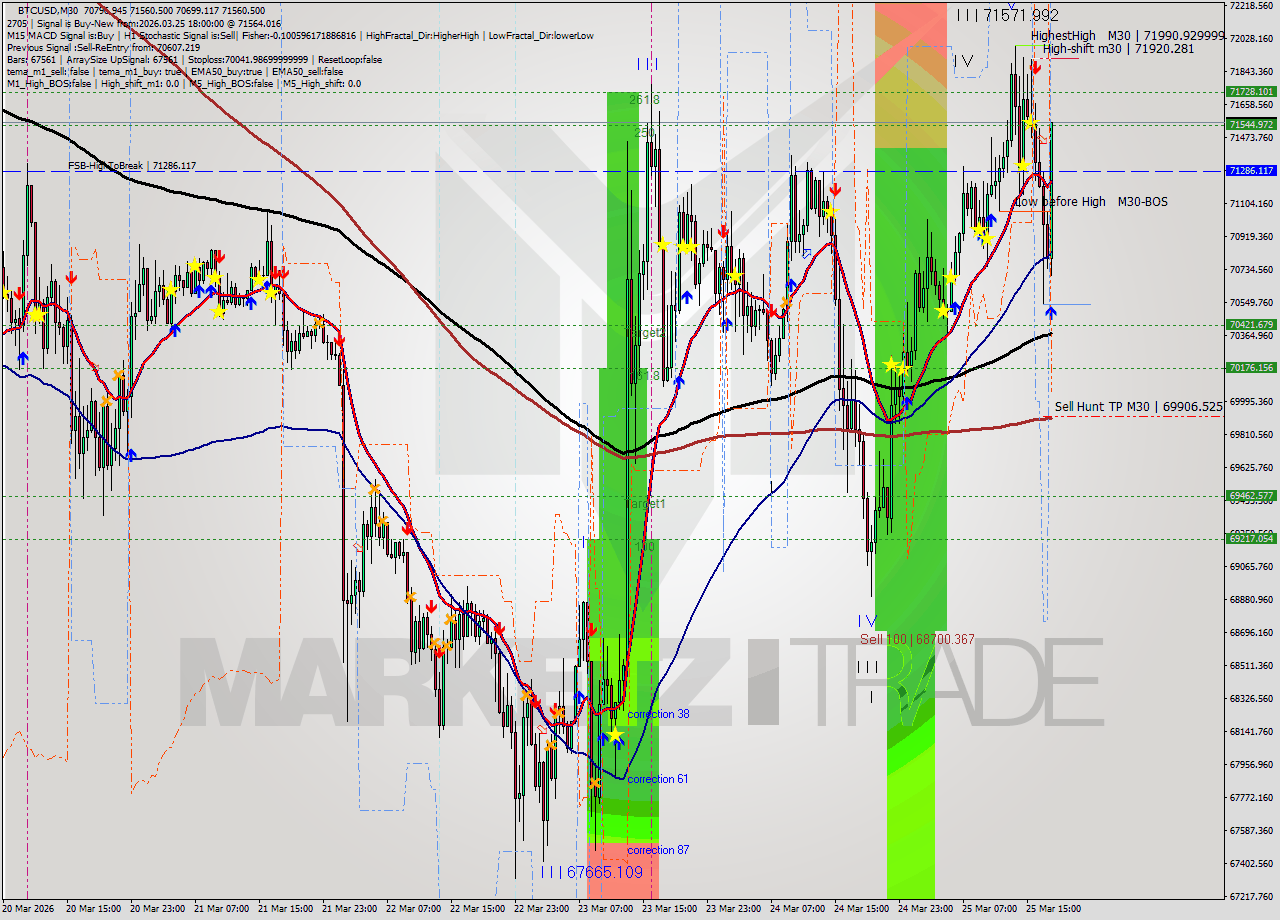 BTCUSD M30 Analysis BTCUSD M30 Signal