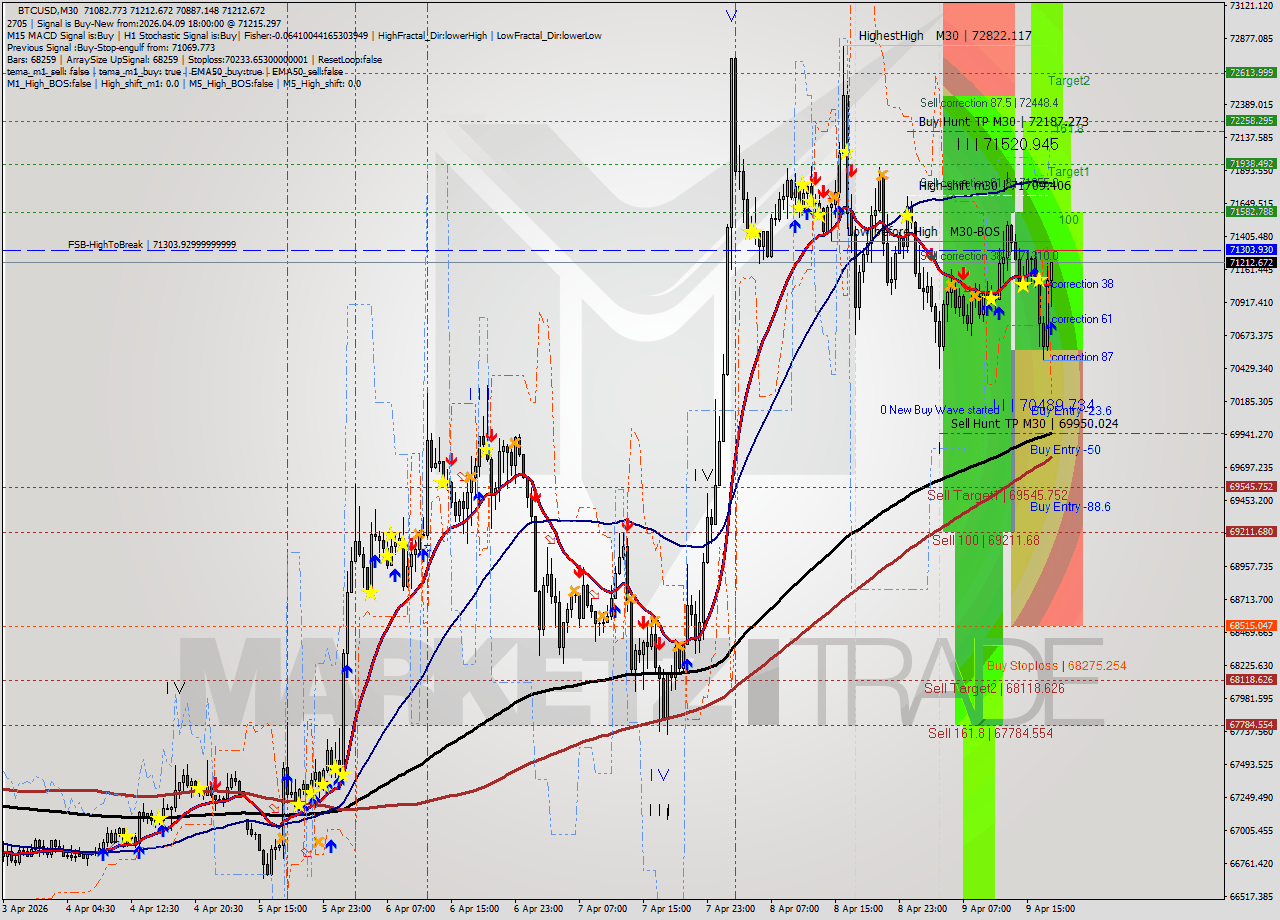 BTCUSD M30 Analysis BTCUSD M30 Signal