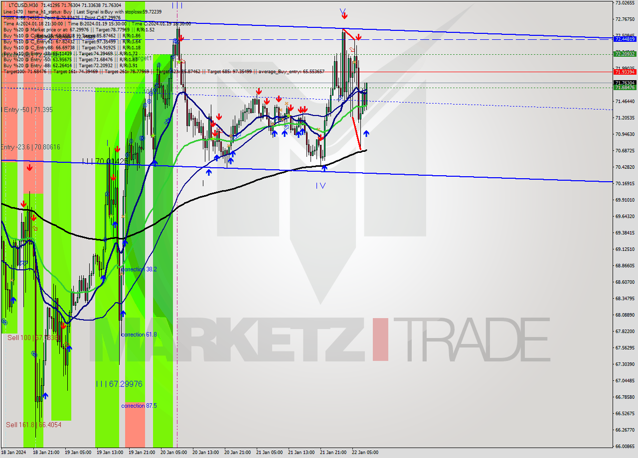 LTCUSD M30 Analysis LTCUSD M30 Signal