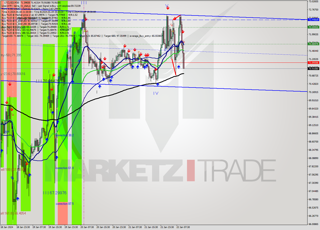 LTCUSD M30 Analysis LTCUSD M30 Signal