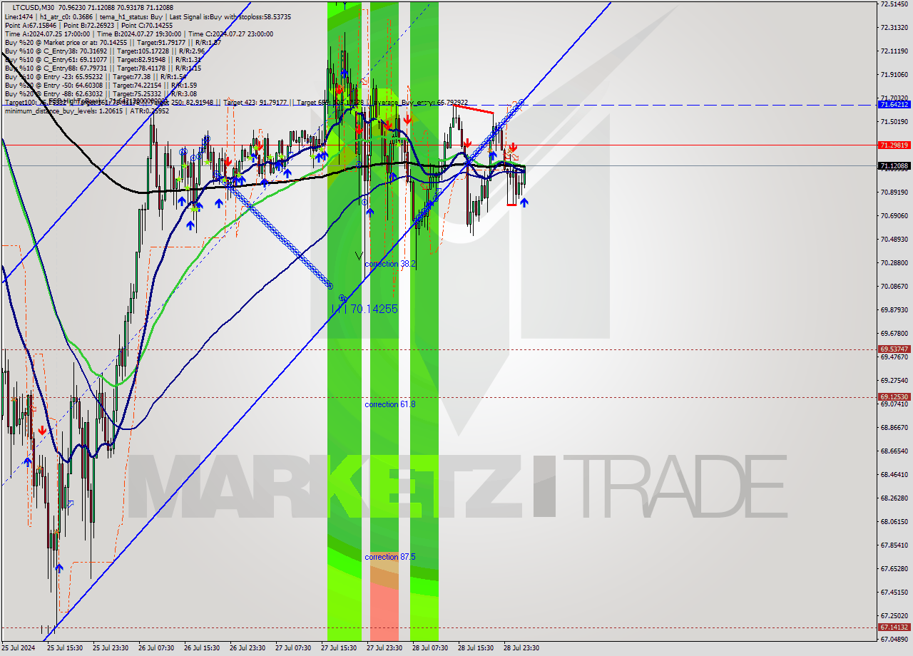 LTCUSD M30 Analysis LTCUSD M30 Signal