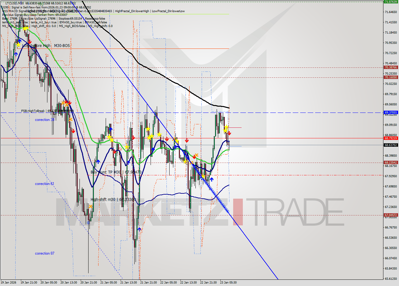 LTCUSD M30 Analysis LTCUSD M30 Signal
